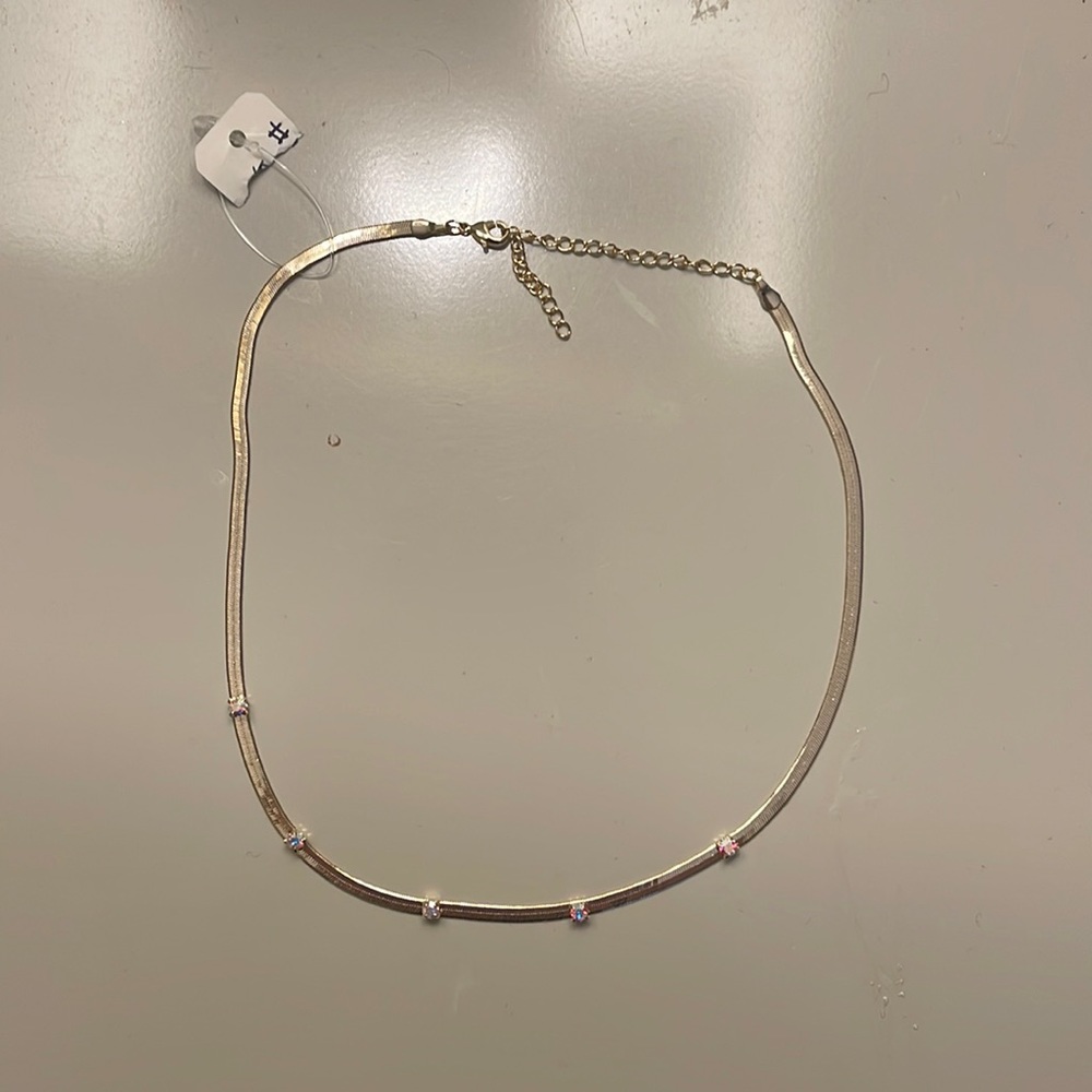 Gold snake necklace